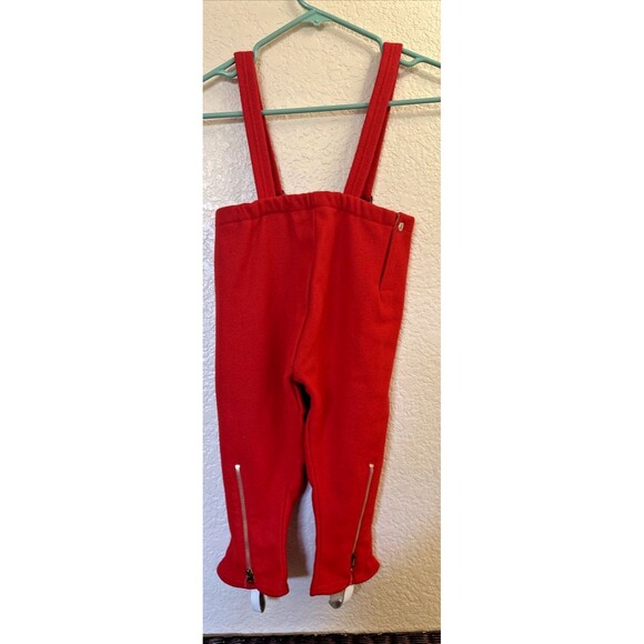 Vintage ROTHSCHILD Girls Wool Velvet Red/Blue Trim Coat & Snow Pants Leggings - Picture 15 of 16